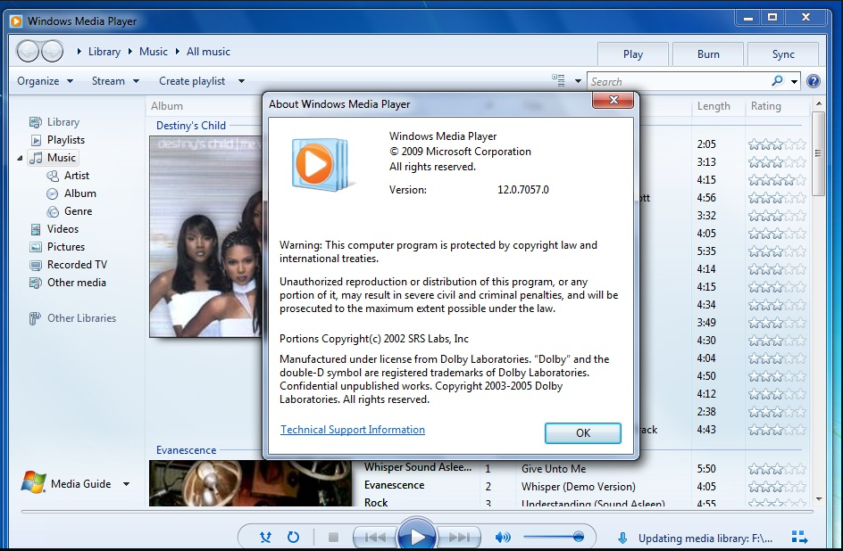Windows Media Player 12 Baixar